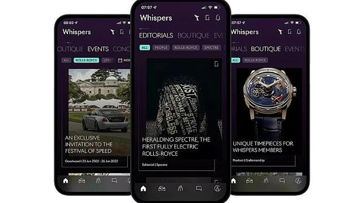 Rolls-Royce sahiplerine özel bir dünya; Whispers