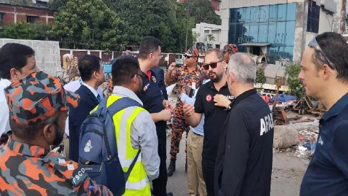 Kocaeli İtfaiyesi'ne Bangladeş’te kritik görev
