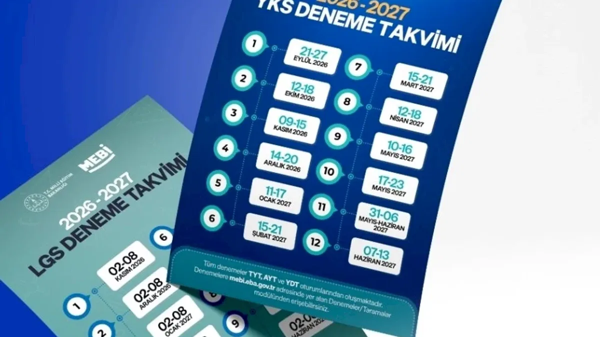 MEBİ, 2026‑2027 YKS ve LGS deneme takvimini açıkladı