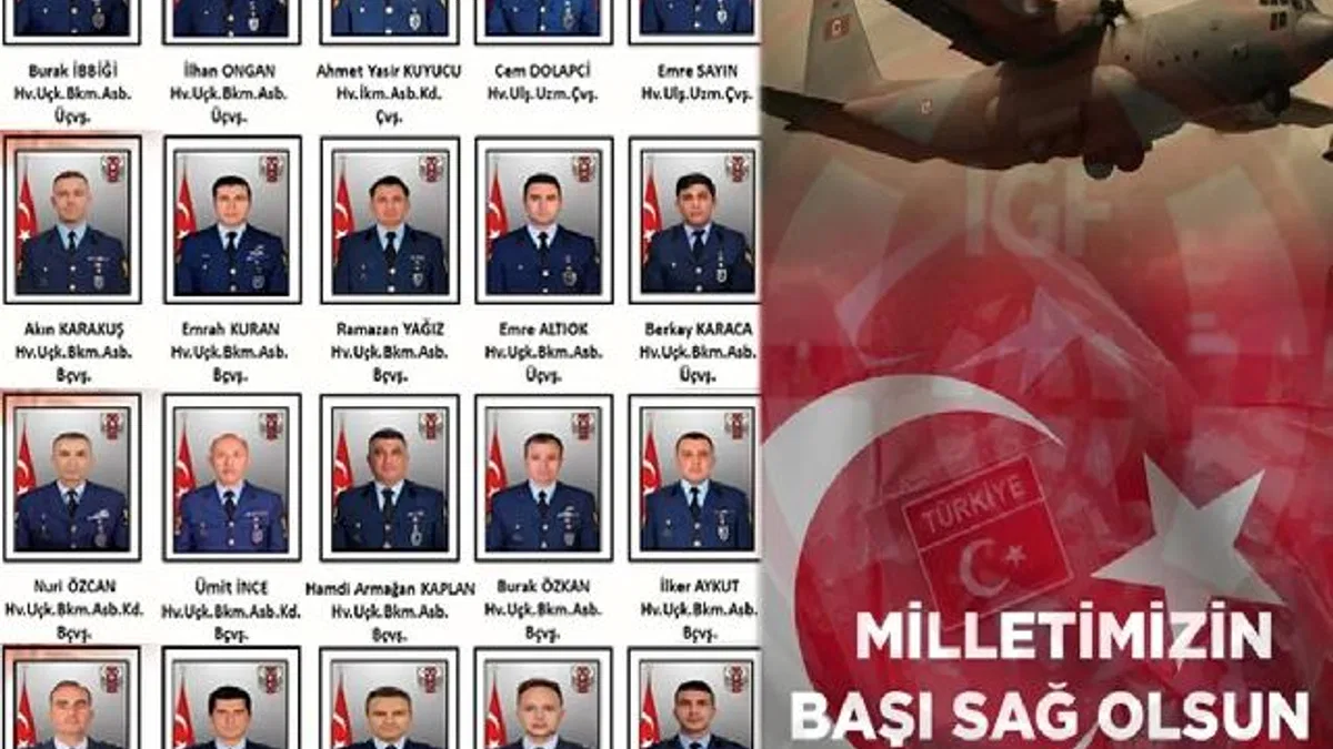 MSB şehitlerimizin kimliklerini paylaştı... Gürcistan-Azerbaycan sınırında düşen askeri uçaktaki 20 askerimiz şehit!