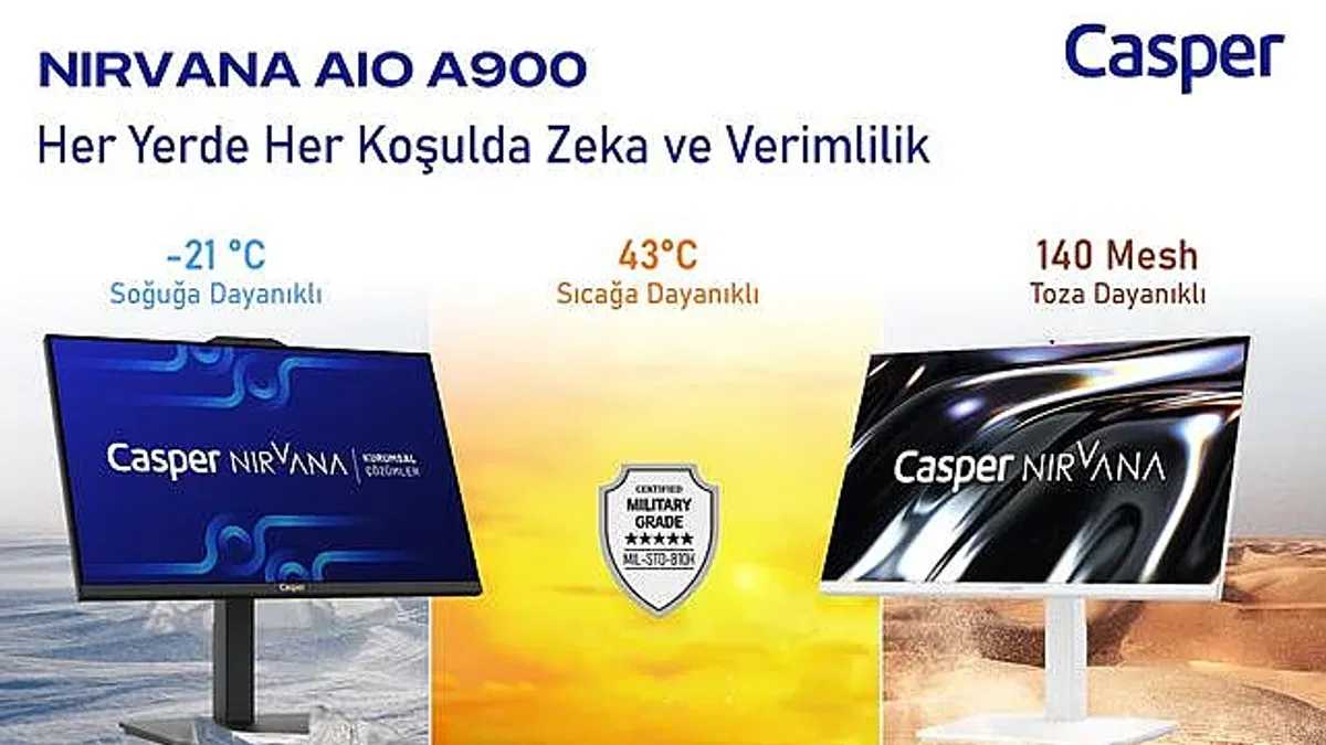 Casper'ın dayanıklılık sertifikasına sahip bilgisayarı AIO A900 satışa sunuldu