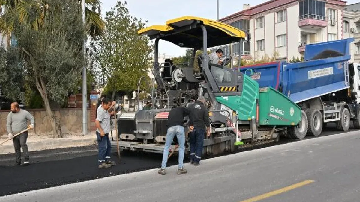 Manisa’da 9 bin ton asfaltla yol konforu arttı