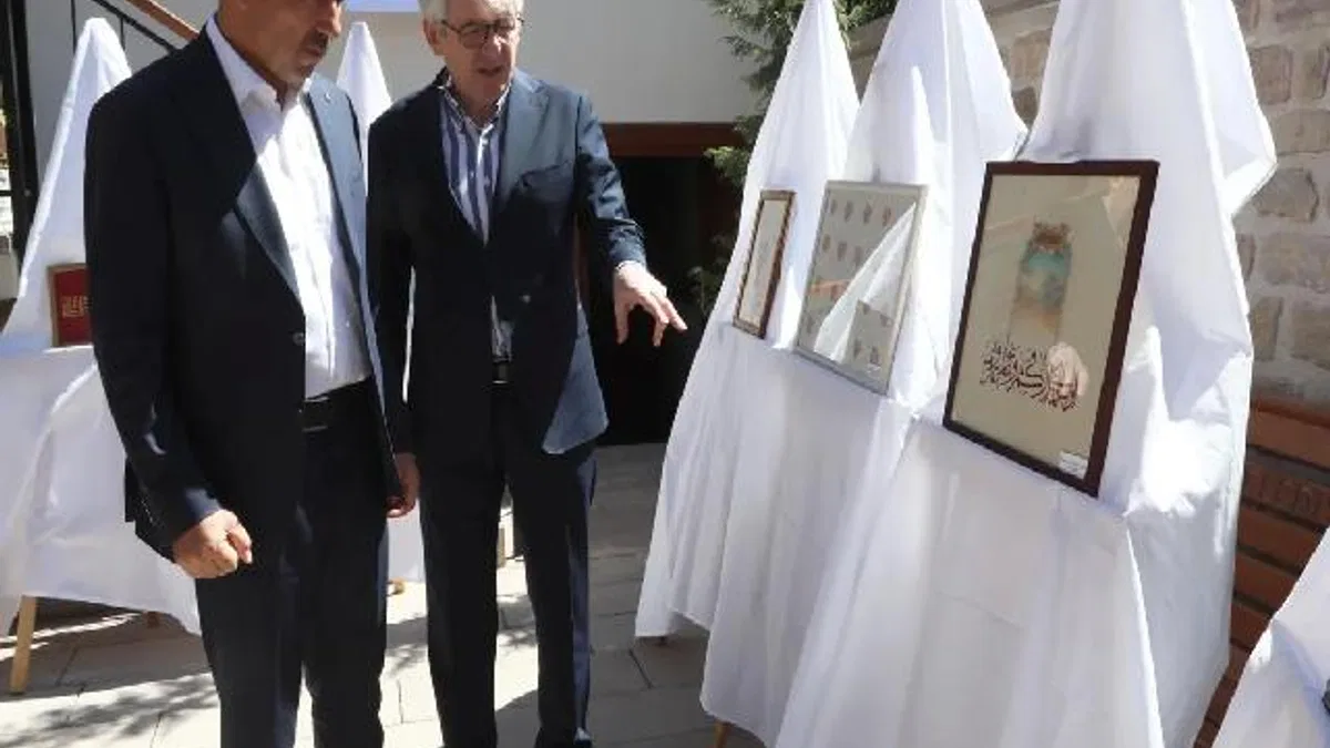 Konya Karatay'da Türk sanatları sergisi açıldı