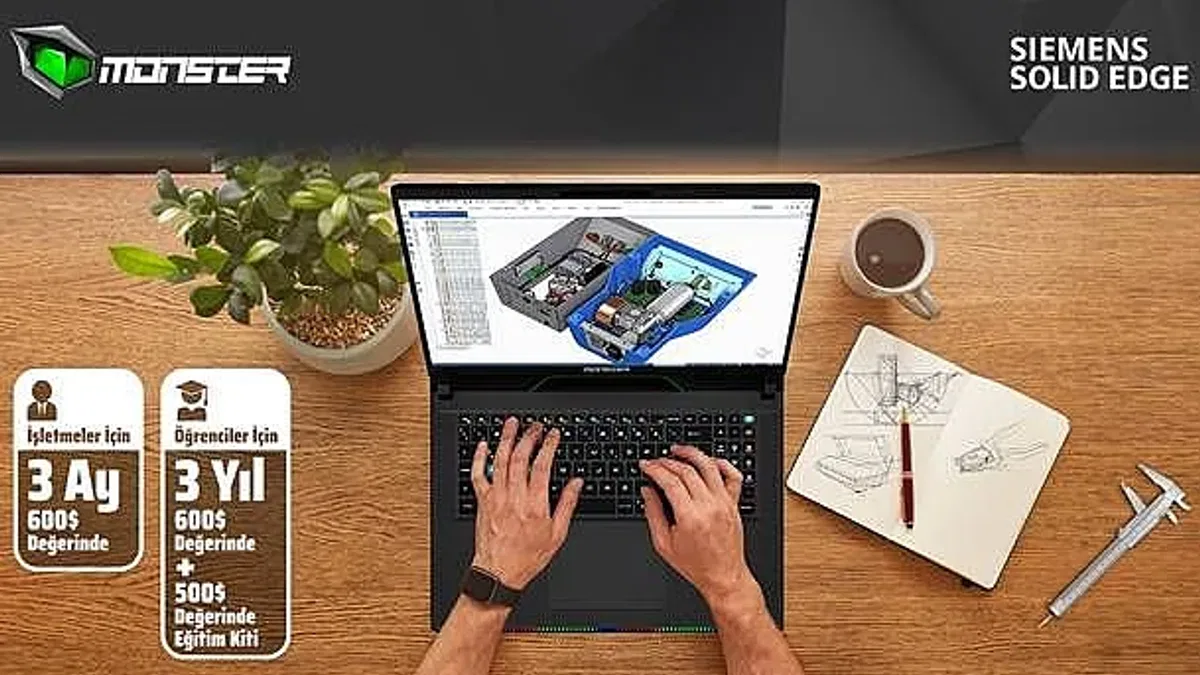 Monster ve Siemens'in 'Solid Edge' yazılımıyla profesyonellerin hayatı kolaylaşıyor