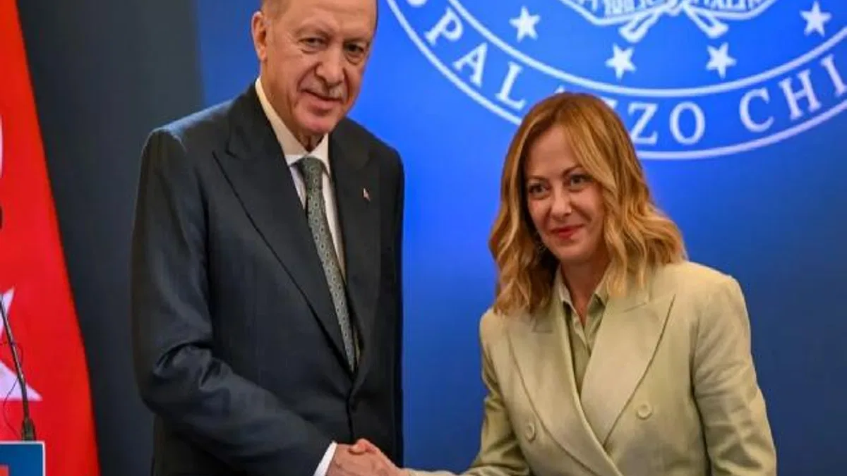 Cumhurbaşkanı Erdoğan, Meloni ile görüştü