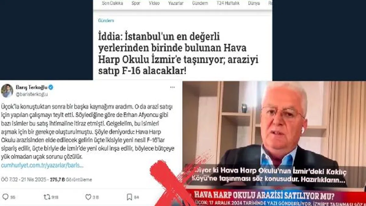 'Hava Harp Okulu İzmir'e taşınacak' iddialarına açıklama