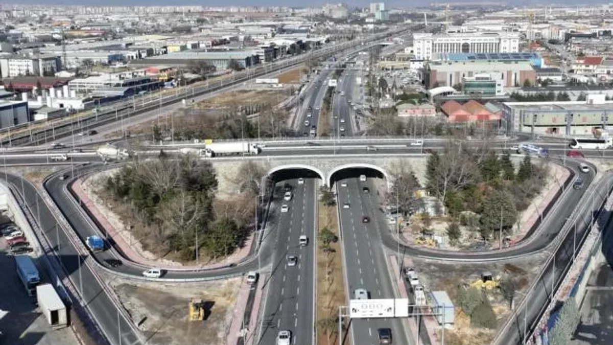 Konya'da o kavşak için şerit sayısı ikiye çıkarıldı