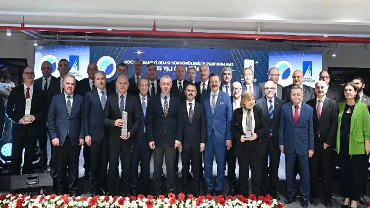 Kocaeli Sanayi Odası'nda Sürdürülebilir Performans Ödülleri sahiplerini buldu