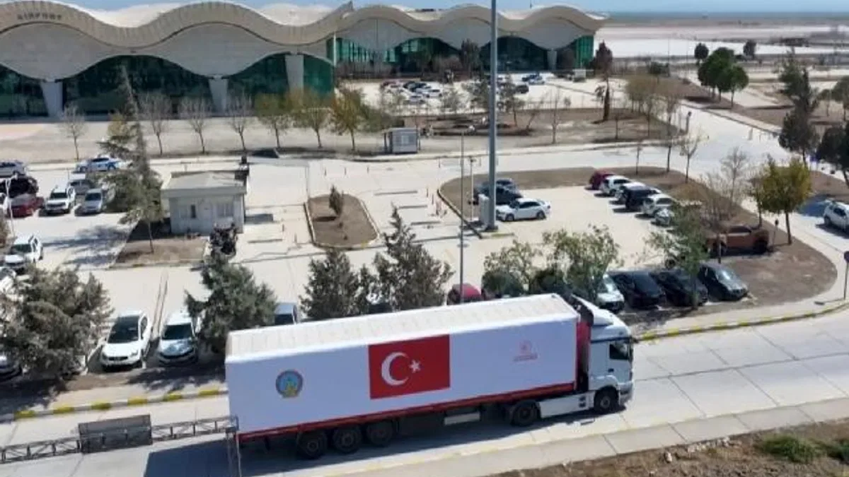 Şam'a zorlu hava koşullarında Türkiye'den iniş desteği