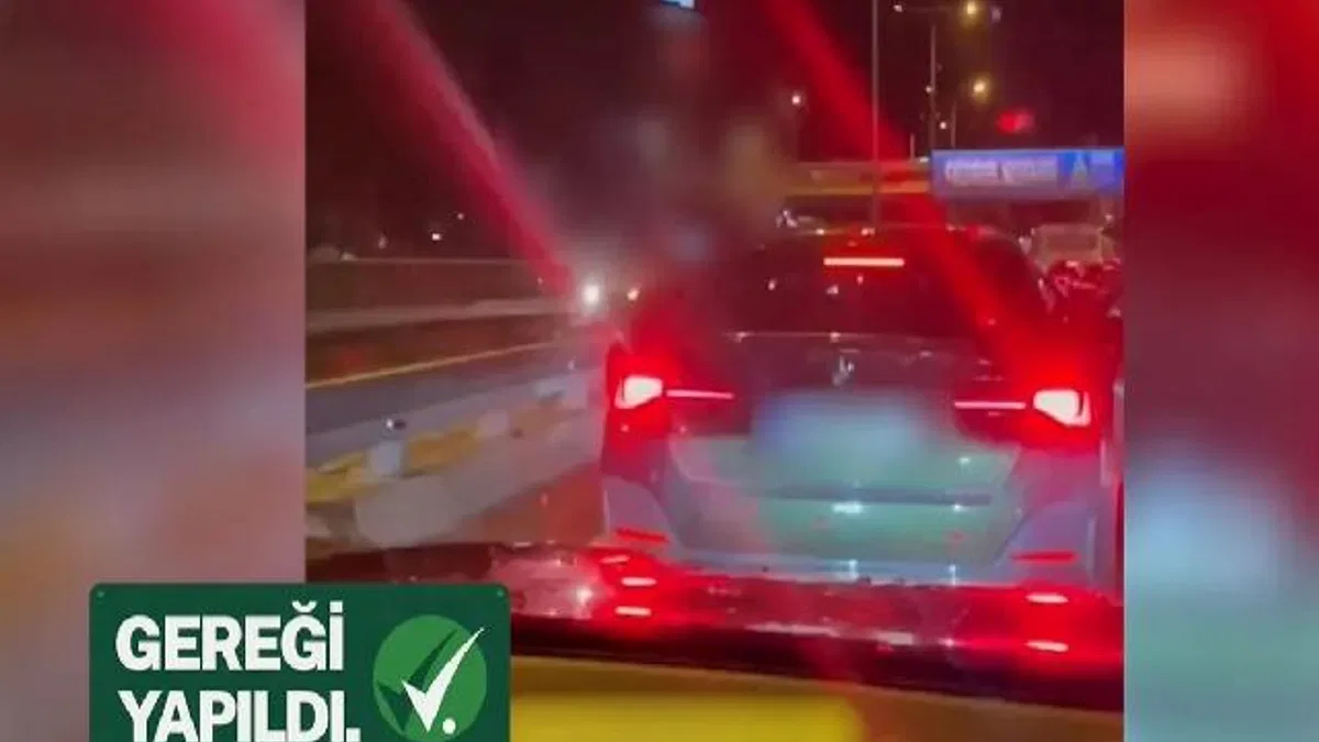 Kadın sürücüye saldıran trafik zorbası yakalandı