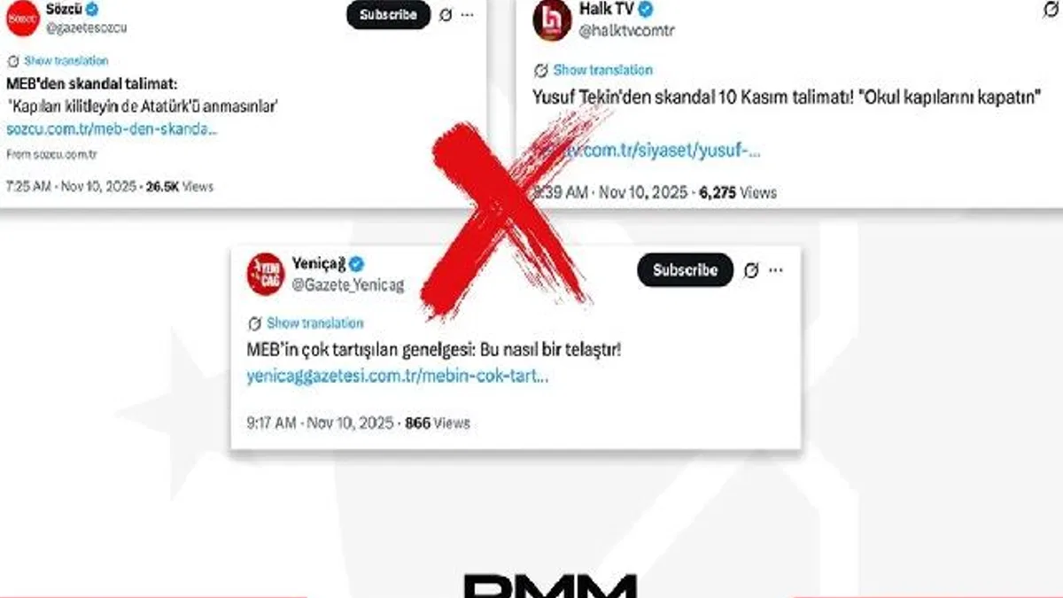 İletişim'den 10 Kasım iddialarına açıklama... MEB, Atatürk’ü anmayı yasaklamadı!