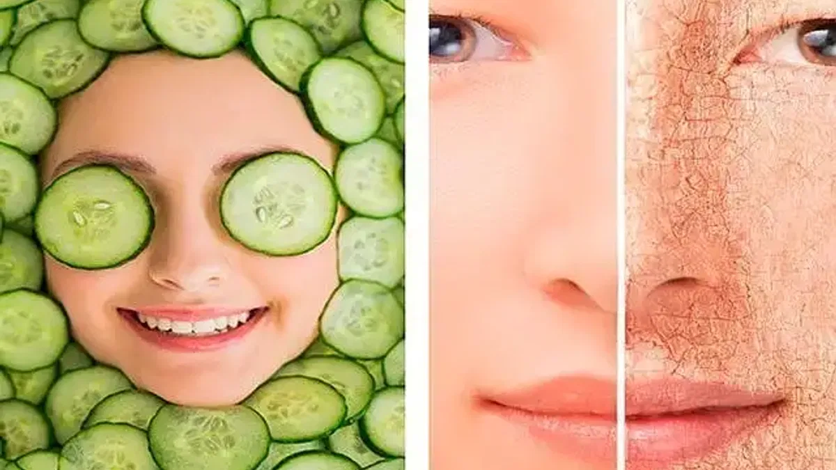 Salatalıktan yapılan yüz maskeleri