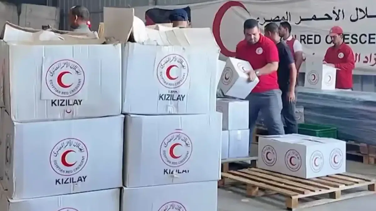 Türk Kızılayı, Gazze'de insani yardımlarını sürdürüyor