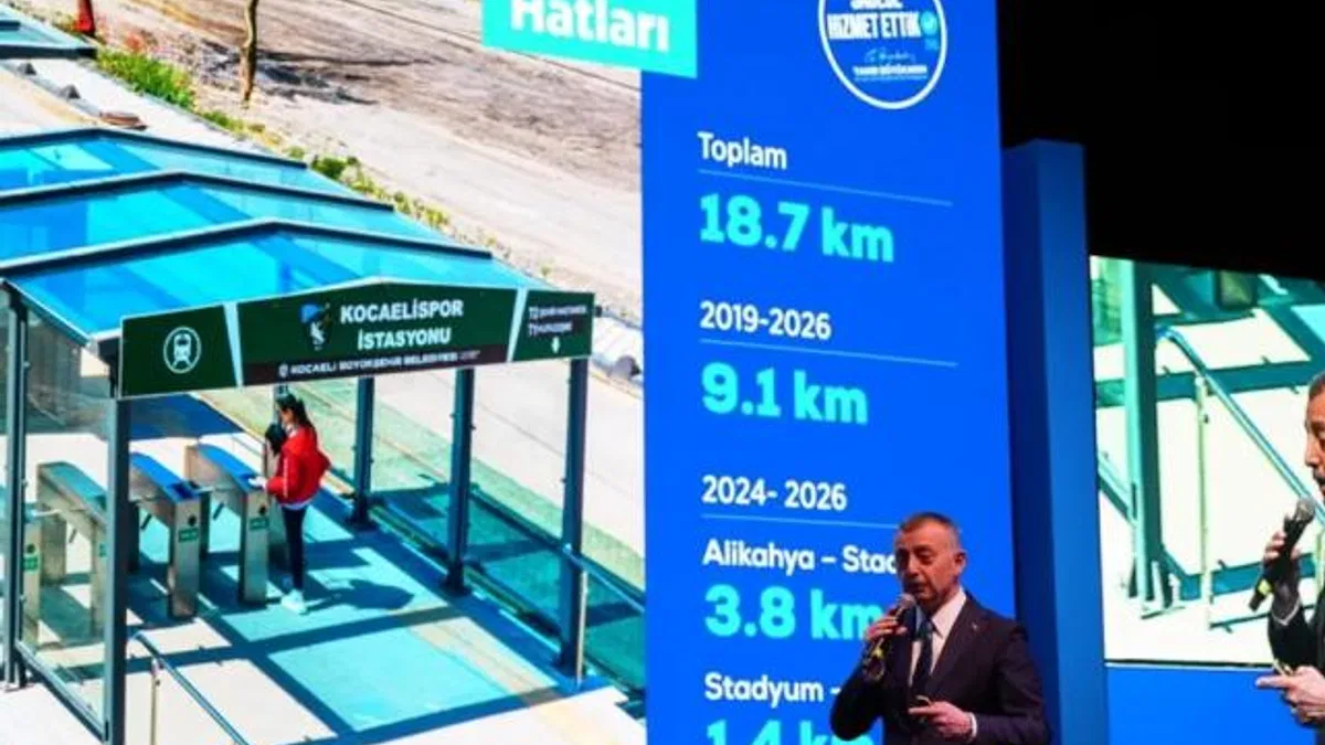 Kocaeli'de Başkan Büyükakın şehrin geleceği metroyu anlattı