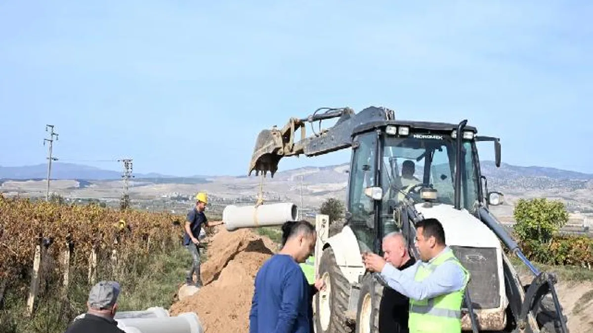 Manisa Alaşehir’de 30 yıllık altyapı çilesi son buluyor