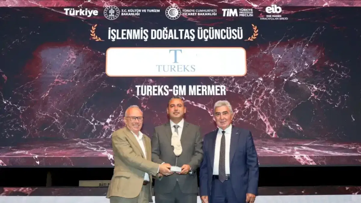 Tureks, doğal taş ihracatında dört ödül kazandı