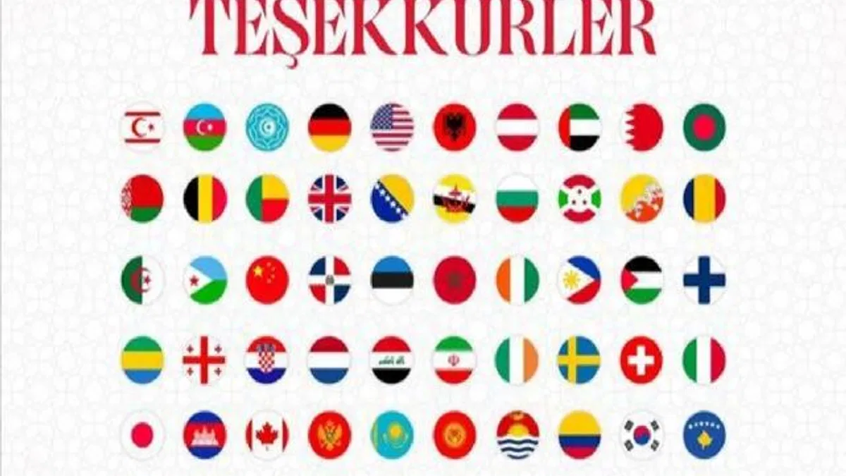 Cumhuriyet’in 102. yaşını tebrik eden ülkelere Cumhurbaşkanı Erdoğan'dan teşekkür