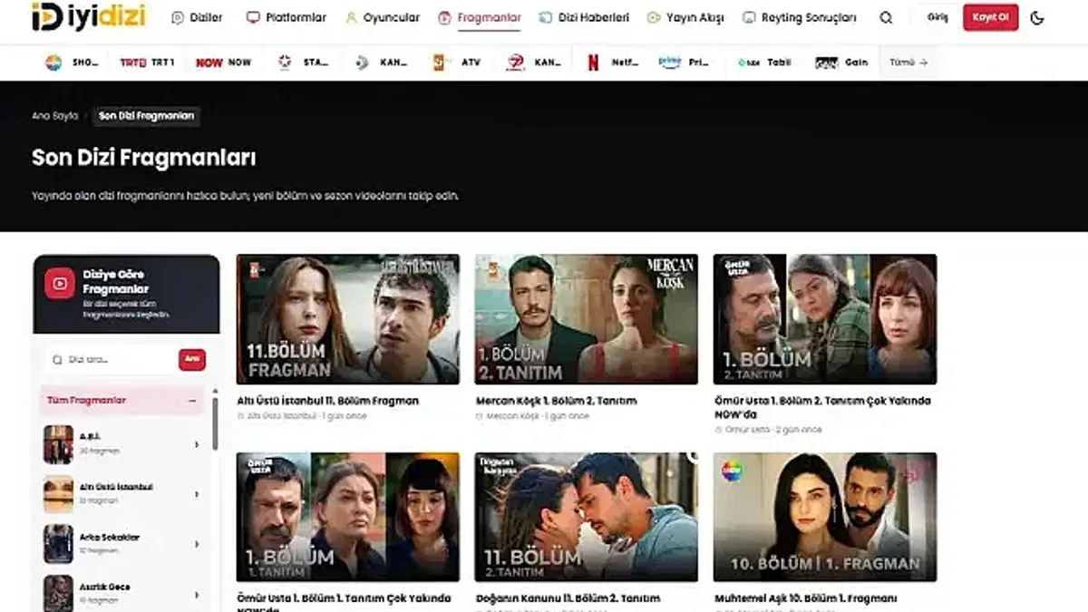 Dizi Tutkunlarının Yeni Adresi