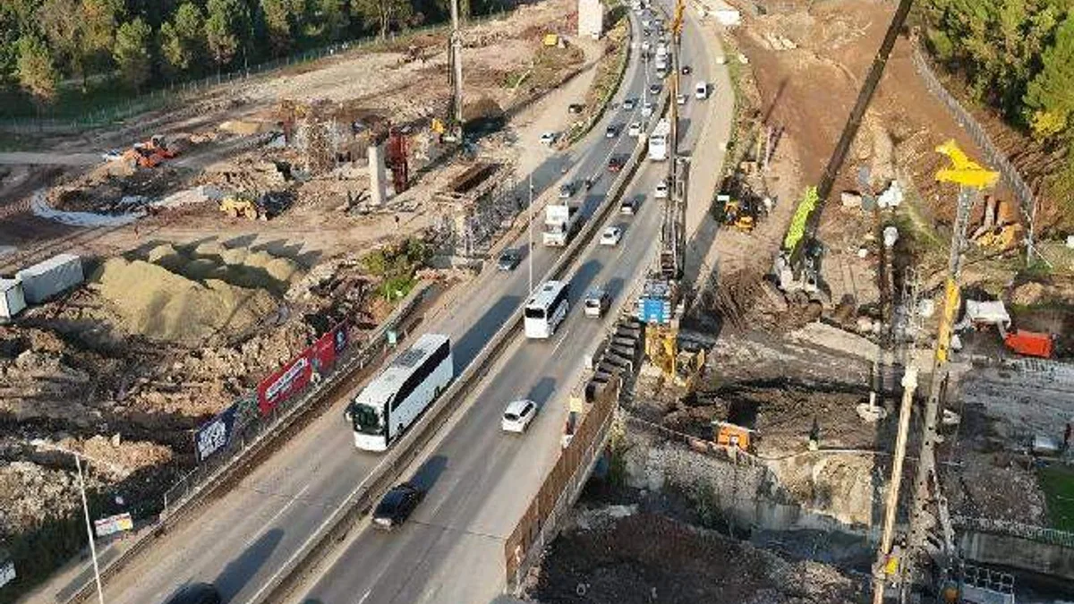 Kocaeli'de o kavşak için 6 noktada birden çalışmalar sürüyor