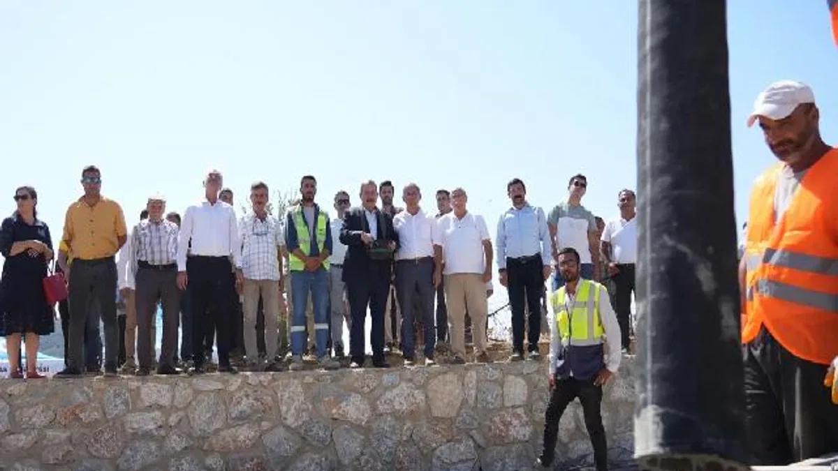 Muğla Milas'ta Gökbel'e çok amaçlı sosyal alan temeli
