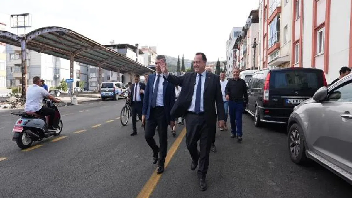 Manisa Soma'ya Başkan Dutlulu'dan asfalt sonrası ziyaret