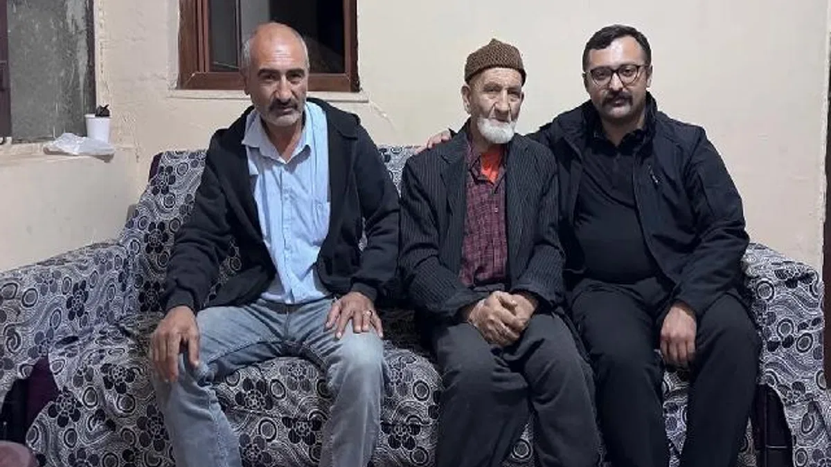 Aksu TV’deki duygu yüklü görüntülerin kahramanı Kerim Ali Amca’ya Şahbaz Derneği’nden ziyaret