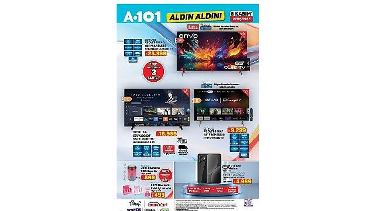 6 Kasım'da A101'de Teknolojik Ürünler Tüketiciyle Buluşuyor