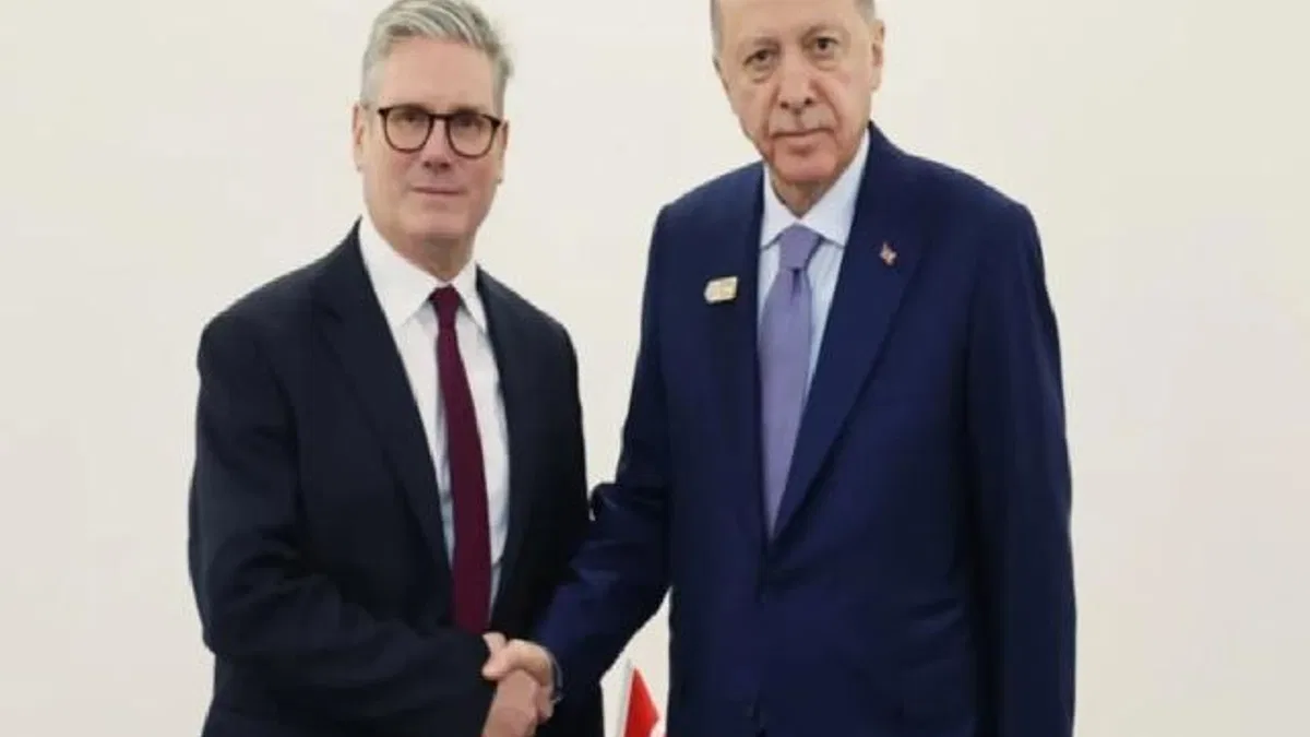 Cumhurbaşkanı Erdoğan Starmer ile görüştü