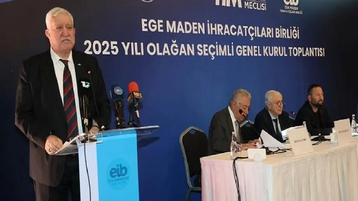 Ege Maden İhracatçıları'nda İbrahim Alimoğlu güven tazeledi
