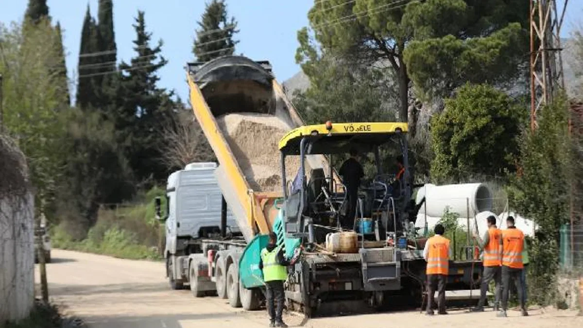 Bodrum’da yol çalışması devam ediyor