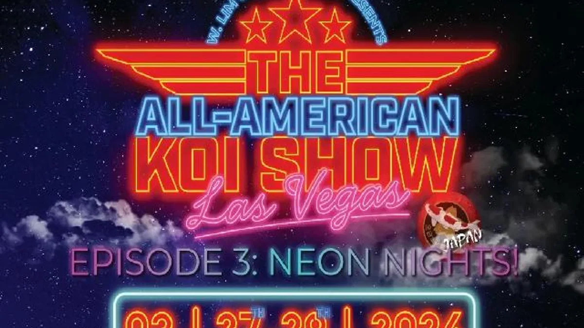 All American Koi Show 2026: Koi dünyasının en prestijli yarışması Las Vegas'a dönüyor