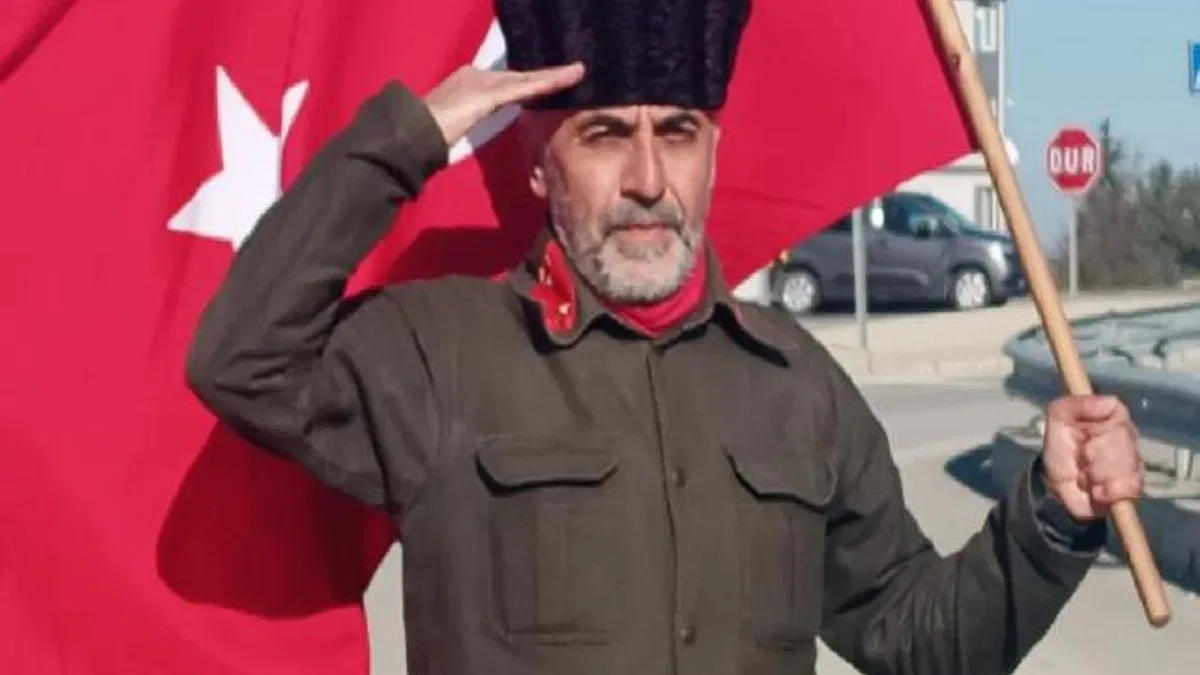 Çanakkale şehitleri için çıktığı yürüyüşte Keşan'a ulaştı!