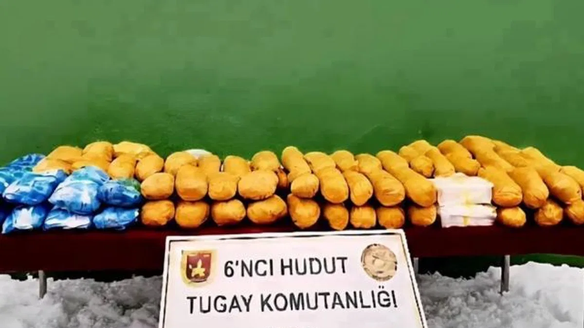 Van Hudut Hattı'nda 50 kilogram uyuşturucu ele geçirildi