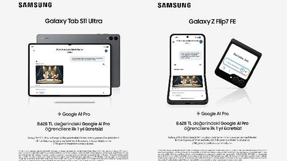 Samsung'dan öğrencilere özel indirim ve Google AI Pro hediyesi