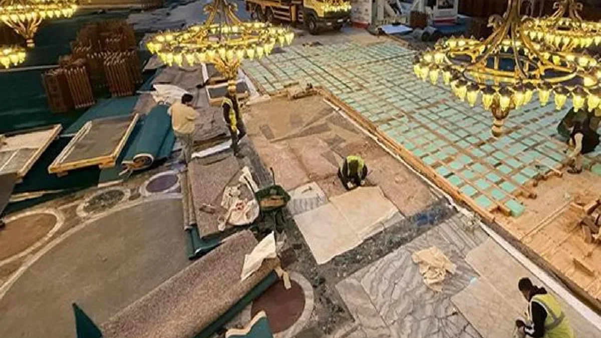 Ayasofya'daki restorasyon çalışmalarındaki iddialara yalanlama: Zemin tahrip edilmedi!