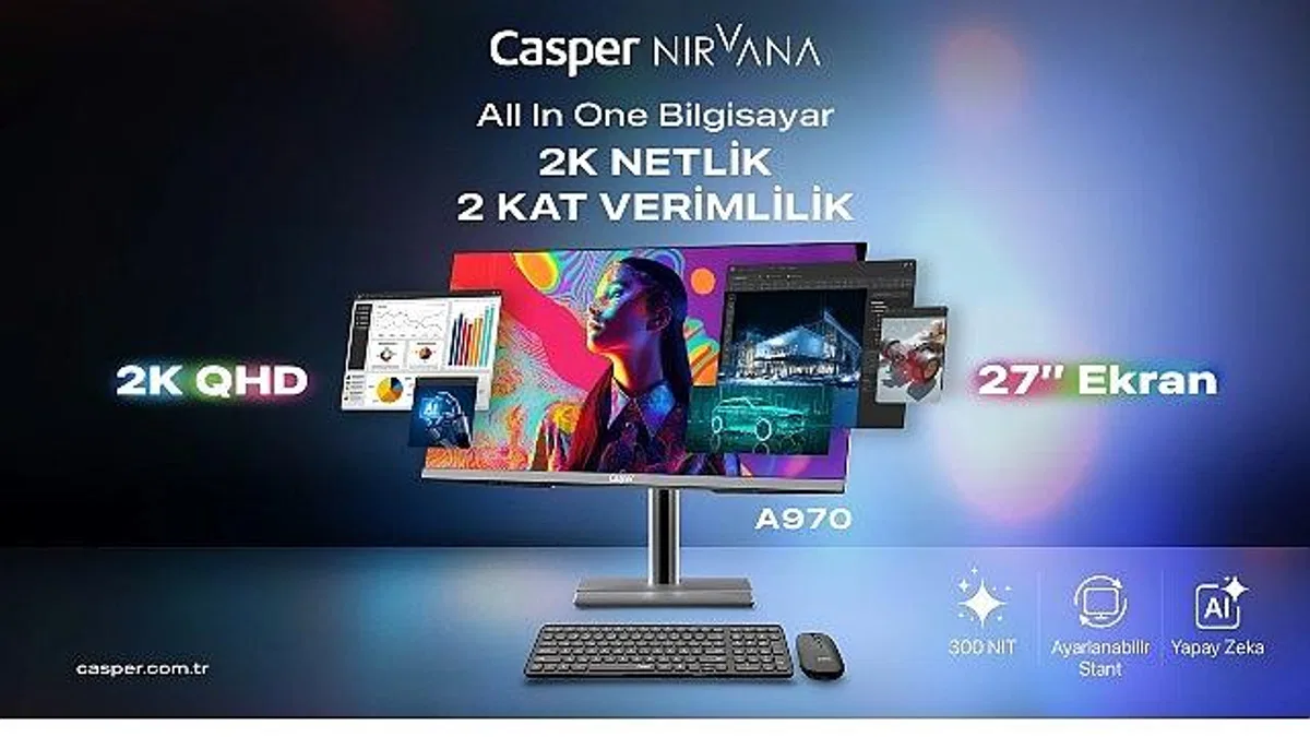 Casper Nirvana 27'' AIO A970 kurumsal verimlilik için tasarlandı