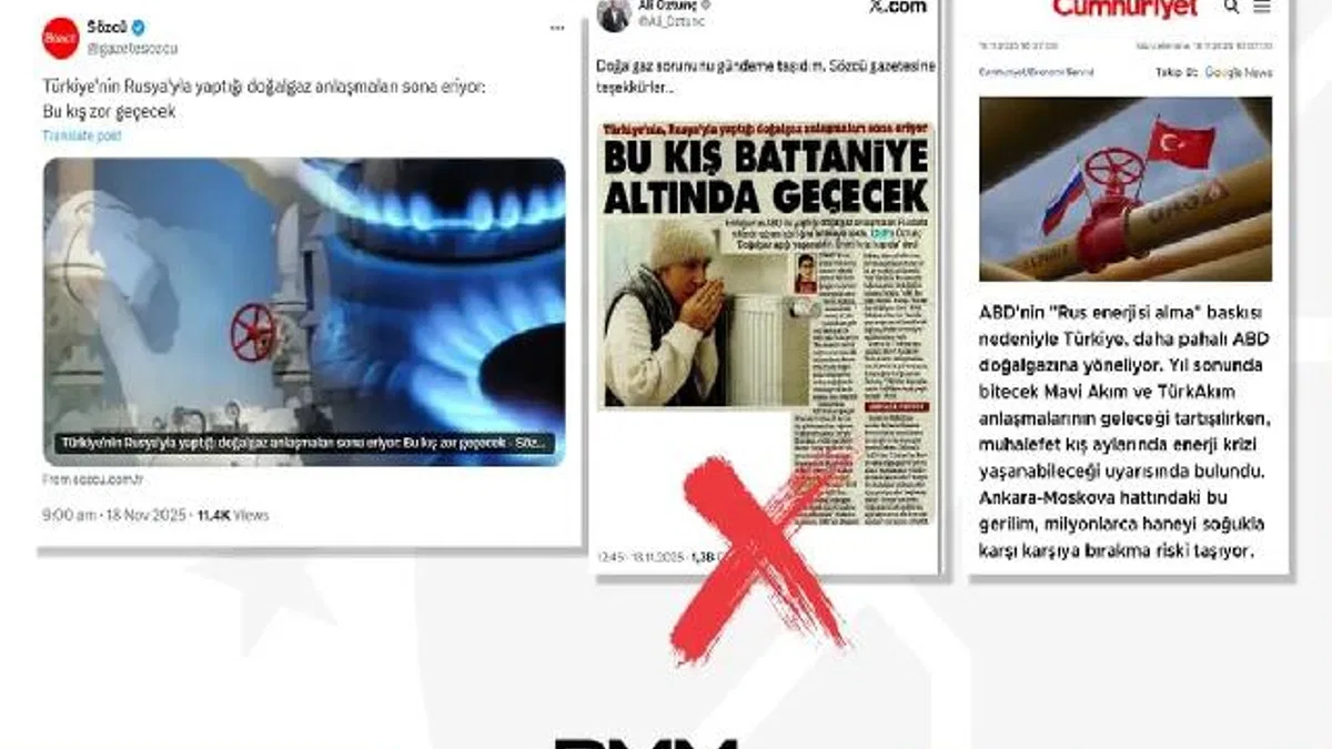 'Rus gazı kesiliyor, enerji krizi kapıda' iddialarına yalanlama
