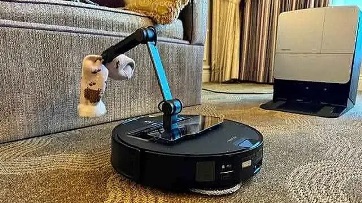 Yapay zekalı ve robot kollu robot süpürge, temizliği kolaylaştıracak