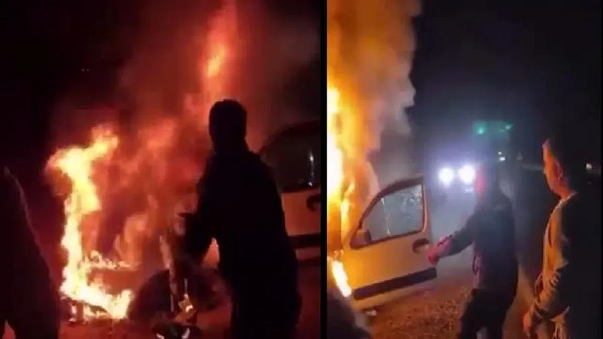 Yanan araçtan aileyi kurtaran cezaevi personeline Bakan Tunç’tan tebrik