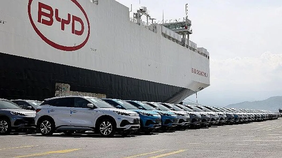 Türkiye'deki Yüksek Satış Adetleri BYD'nin Dev Araç Gemisi "BYD CHANGZHOU"yu Ülkemize Getirdi
