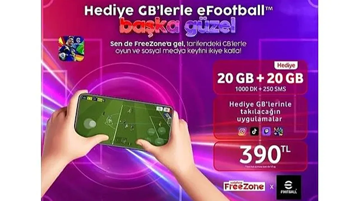 Vodafone FreeZone ve eFootball'dan işbirliği