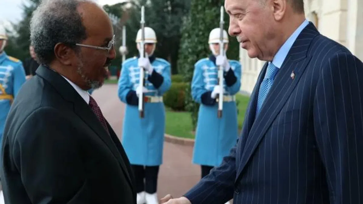 Cumhurbaşkanı Erdoğan mevkidaşı Mahmud'u ağırlıyor