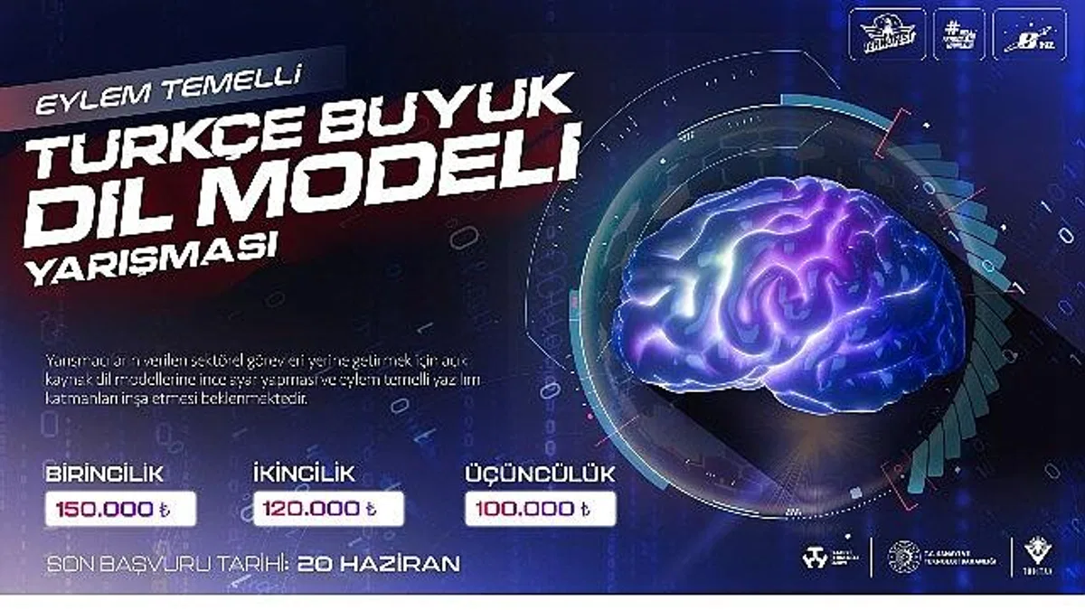 Eylem Temelli Türkçe Büyük Dil Modeli Yarışması ile Türkiye Kendi Yapay Zekâ Uygulamalarını Geliştirecek
