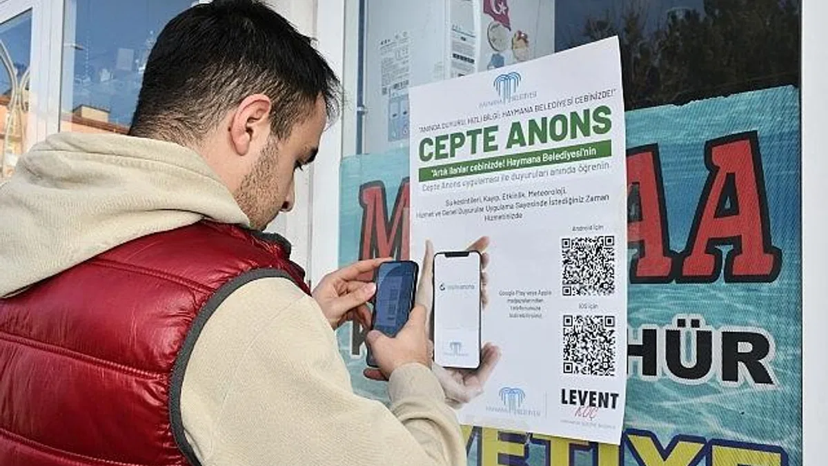Dijital Dönüşümde Dev Atılım: Haymana Belediyesi 'Cepte Anons' ile İletişimde Yeni bir Döneme Giriyor.