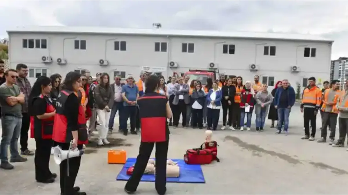 Başkentte Dikimevi–Natoyolu hattı inşaatında acil durum tatbikatı