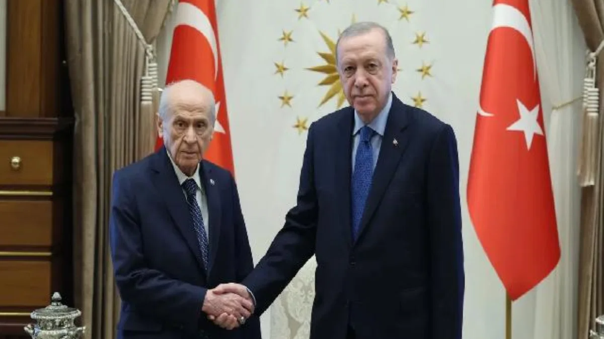 Cumhurbaşkanı Erdoğan, Bahçeli'yi Külliye’de kabul etti