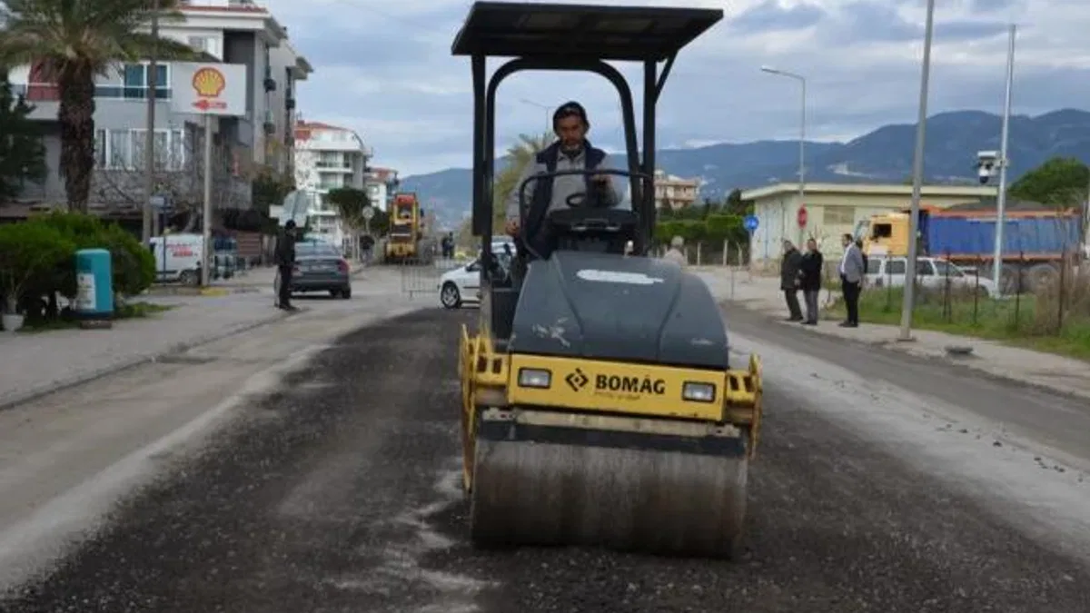 Antalya Büyükşehir’den Kestel yoluna bakım onarım