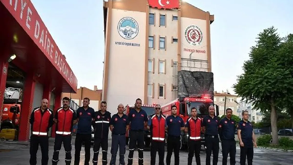 Kayseri Büyükşehir'den Manisa yangınına yardım desteği
