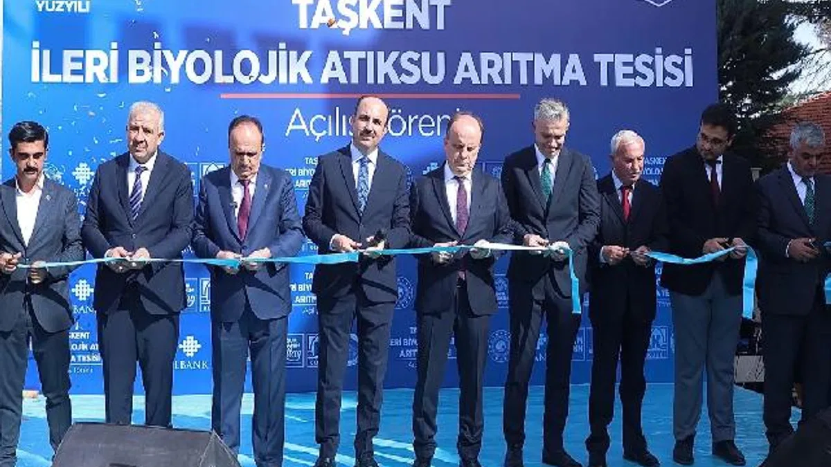 Konya Taşkent’e ileri biyolojik arıtma tesisi kazandırıldı