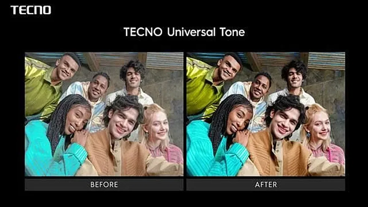 TECNO, Genişletilmiş Cilt Tonu Renk Kartı ile Universal Tone'u Geliştirdi